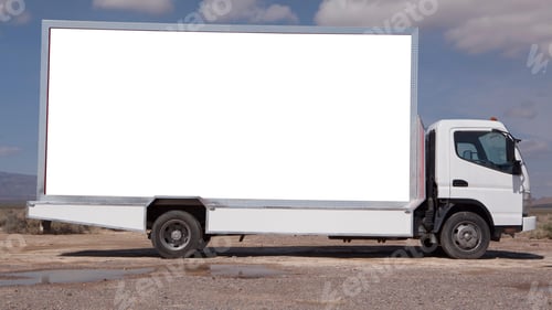 Preview: Van mockup isolated concept, Truck mock up