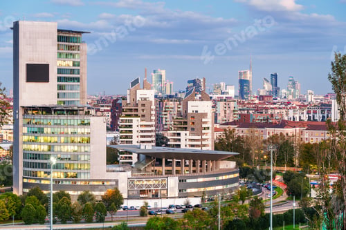 Preview: Milan, Italy skyline at Porta Nuova Financial District
