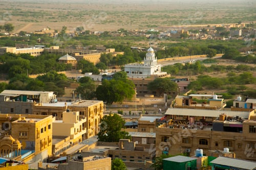 Preview: View of Jaisalmer city from Jaisalmer fort, Jaisalmer, Rajasthan, India