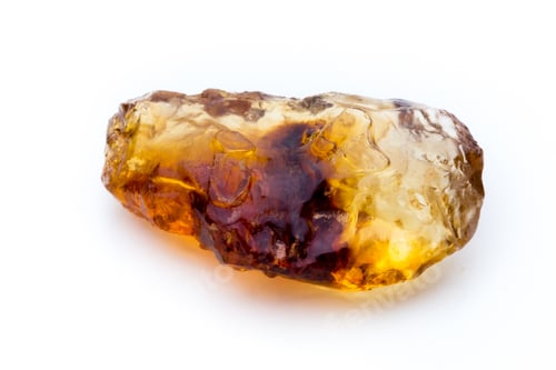Preview: Brown caramelized sugar on white background.