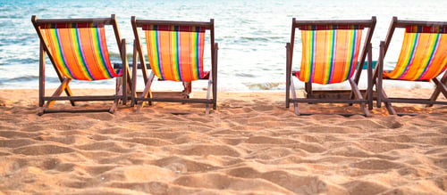 Preview: Beach chair on beach sand