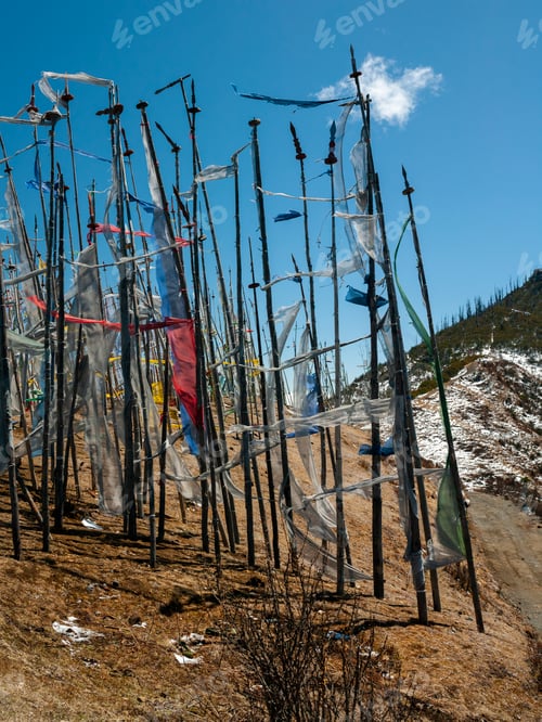 Preview: Buddhist prayer flags - Kingdom of Bhutan