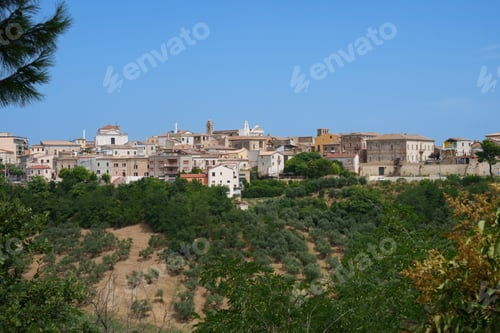 Preview: View of Pianella, historic town in Abruzzo, Italy