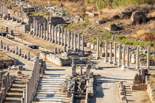 Preview: Nymphaeum of Perge. Ruins of ancient Pamphylian city located in Antalya Province, Turkey.