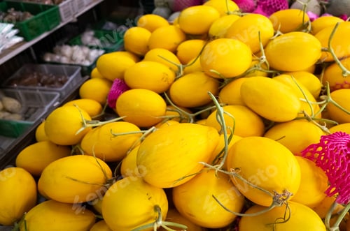 Preview: Yellow Tropical Fruit Of Canistel At Traditional Marketplace In Taiwan