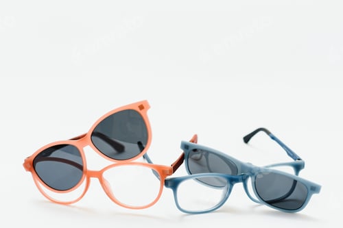 Preview: Conceptual elegant Sunglasses isolated on white background.