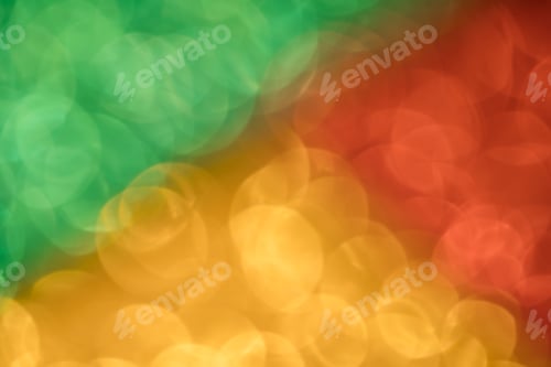 Preview: Blurred background of red green and yellow circles