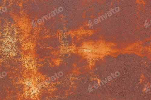 Preview: Texture Of Rusty Iron. Background Of Rusted Metal. Vintage Pattern In Orange Shades. Abstract