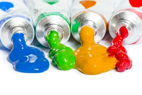 Preview: paint in tubes isolated on white