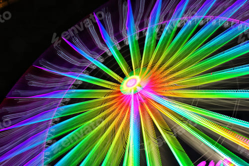 Preview: Abstract colorful lights from rotating crystal for trippy Backgrounds, or Psychedelic Wallpapers