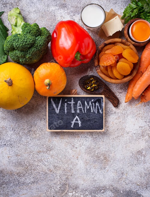 Preview: Healthy products rich in vitamin A