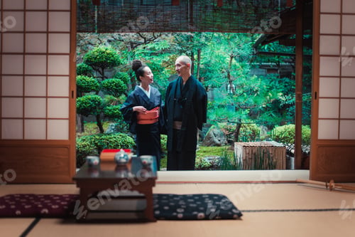 Preview: Senior couple lifestyle moments in a traditional japanese house