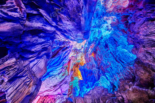 Preview: Ceiling of the Reed Flute Cave, China.