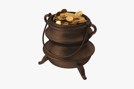 Preview: Iron Pot of Gold Coins