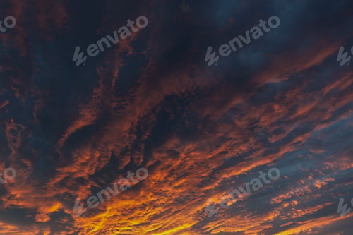 Preview: Yellow red and dark clouds