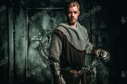 Preview: Medieval knight with sword and armour