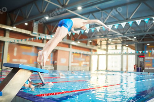 Preview: Swimmer jumping