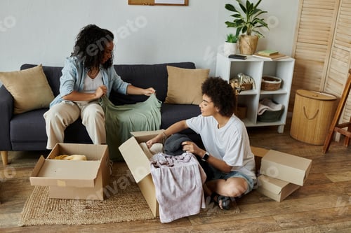 Preview: Creative LGBT Couple Revamping Their Wardrobe in a Cozy Living Room