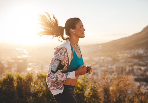Preview: Beautiful young woman out for a run