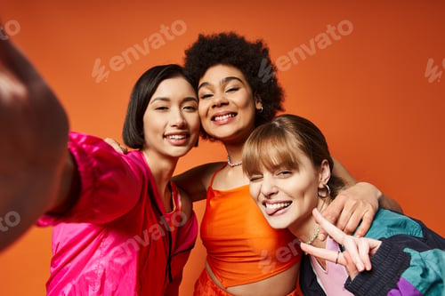 Preview: Multicultural women capturing spring moments