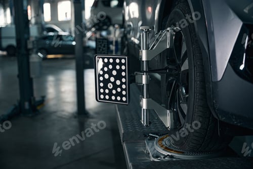 Preview: Concept of automobile repair process in tire fitting