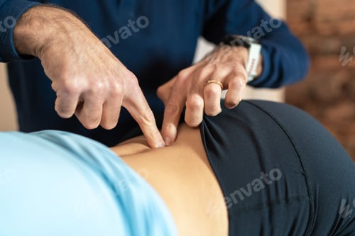 Preview: Physiotherapist Performing Manual Back Therapy