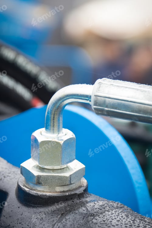 Preview: Part of hydraulic or pneumatic mechanism in machine. Technology