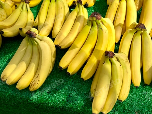 Preview: food, yellow, banana, snack, healthy, fruit, tropical, isolated, bunch, organic, background, white,