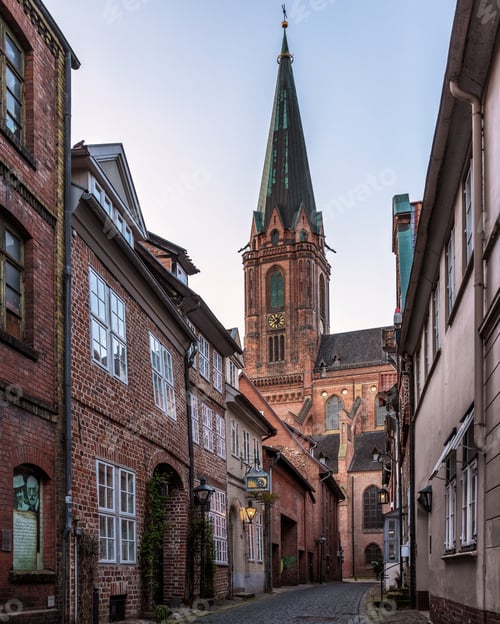 Preview: Scenic cityscape of Luneburg's historic old town in Lower Saxony, Germany