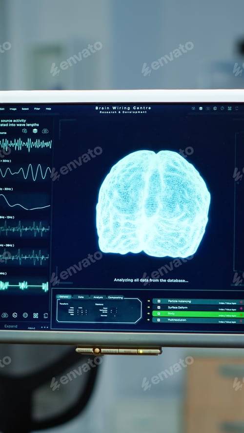 Preview: Interior of empty science laboratory for neurological treatment