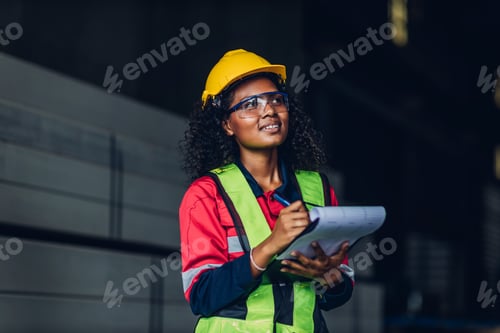 Preview: Workers Factory or Engineering work at factory site check up machine or products in site