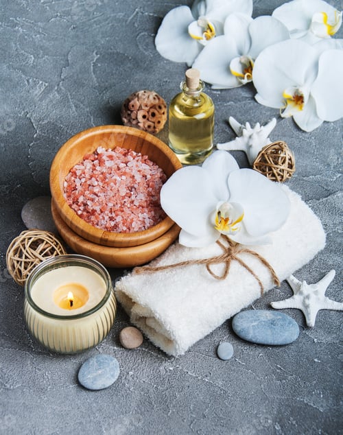 Preview: Spa products with white orchids