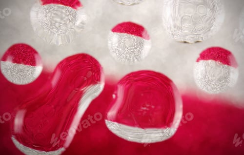 Preview: Background Of Bright Water On The Glass Abstraction