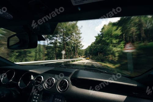 Preview: Driver riding fast on street