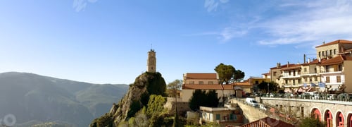 Preview: Greece Arachova village center on Parnassos Mountain, Viotia. Tourist resort for winter sports,