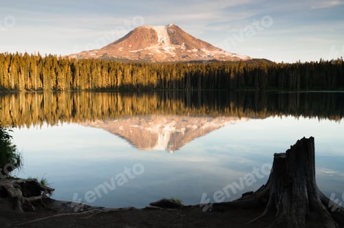 Preview: Mount Adams Takhlakh Lake Smooth Reflection Washington Cascade Mountains