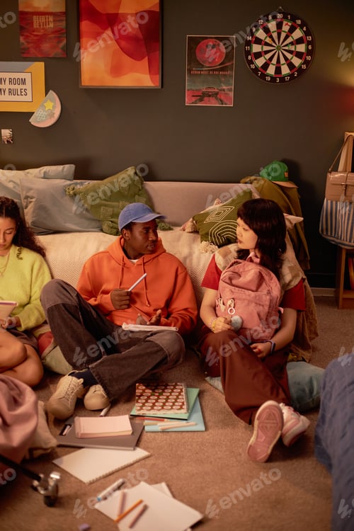 Preview: Enjoying Time in Cozy Dorm Room with Friends