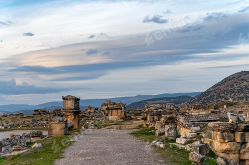 Preview: Ruins of the ancient city of Hierapolis nothern necropolis in Turkey