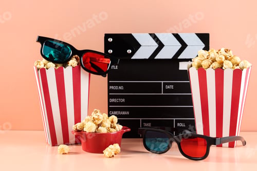 Preview: Concept Popcorn Date Movie Night, Clappers with 3D Googles and Caramel Popcorn