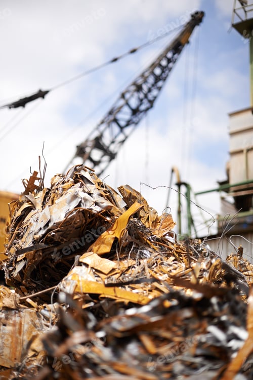 Preview: Our waste is a threat to the environment. Cropped shot of a crane at work in a dumpsite.