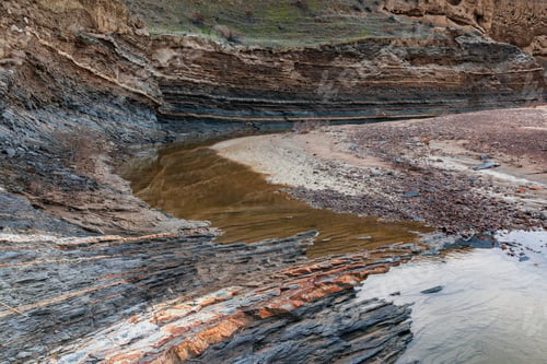 Preview: Sedimentary rocks layers texture, geology