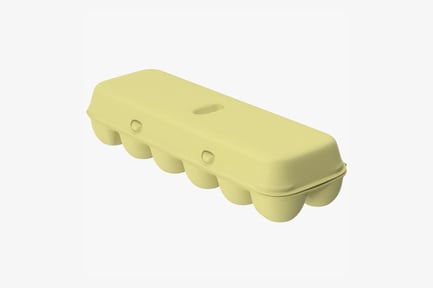 Preview: Closed Pulp Egg Crate - Holds Twelve Eggs
