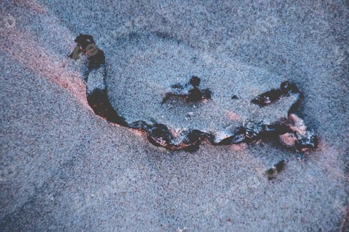Preview: Beautiful details on the sand surface on sunset, Baltic Sea, Lithuania