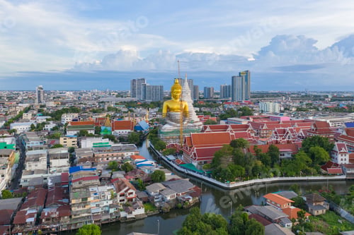 Preview: Bangkok downtown, Thailand in urban city in Asia.