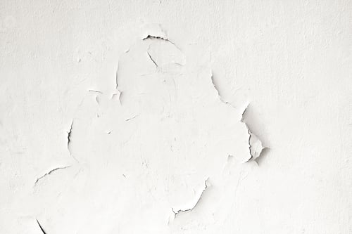 Preview: Concrete texture with peeling paint, cracked of white paint floor old building cement wall,