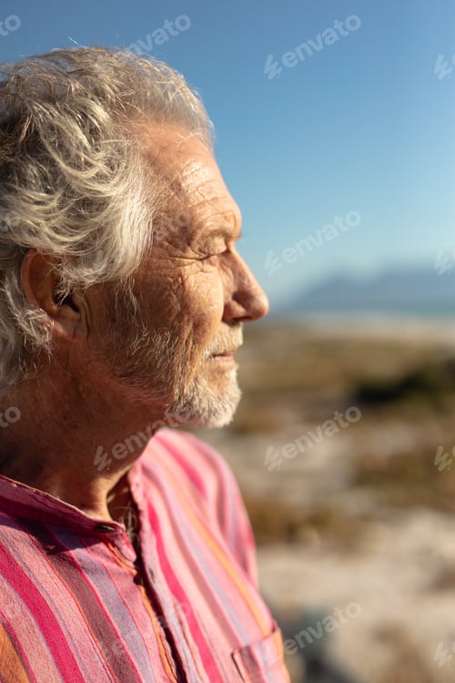 Preview: Old man enjoying free time