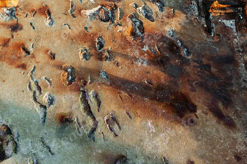 Preview: Old rusty textured metal surface. Conception of aging and decay