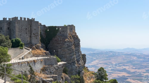 Preview: View of Castello di Venere in Erice on Sicily