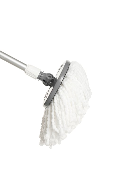 Preview: String mop isolated on white. Cleaning equipment
