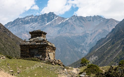 Preview: snow covered Mountain range in Gorkha